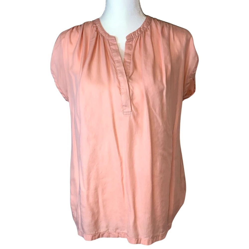 Mollusk California Cap Sleeve Tencel Tee Lightweight Soft Peachy Layering Pastel